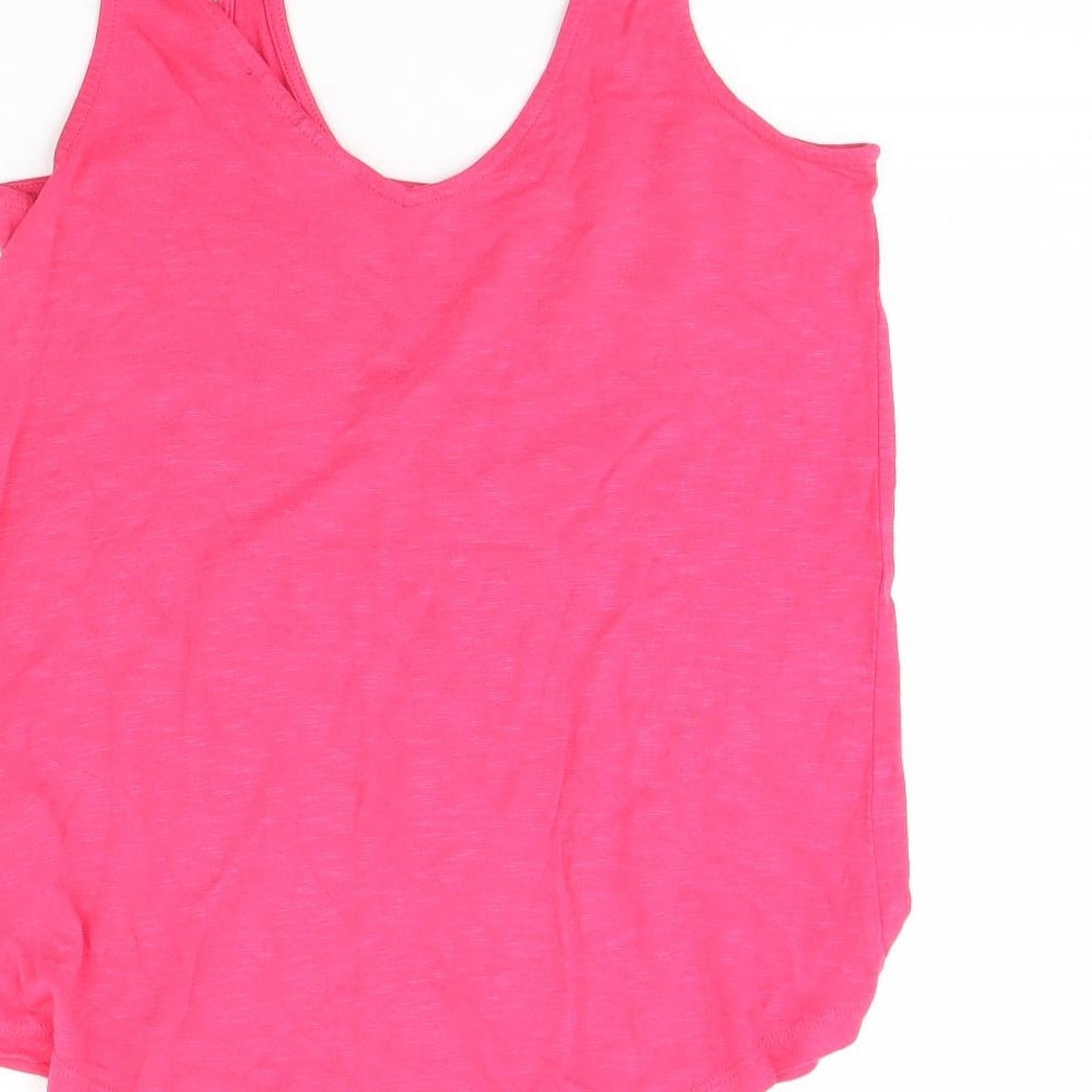 Womens UK Size 10 NEXT Pink Basic Tank