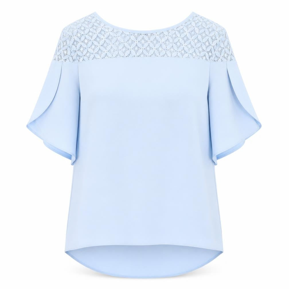 Womens UK Size 6 F&F Blue Basic Blouse