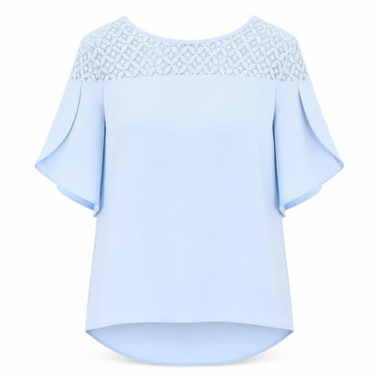 Womens UK Size 6 F&F Blue Basic Blouse