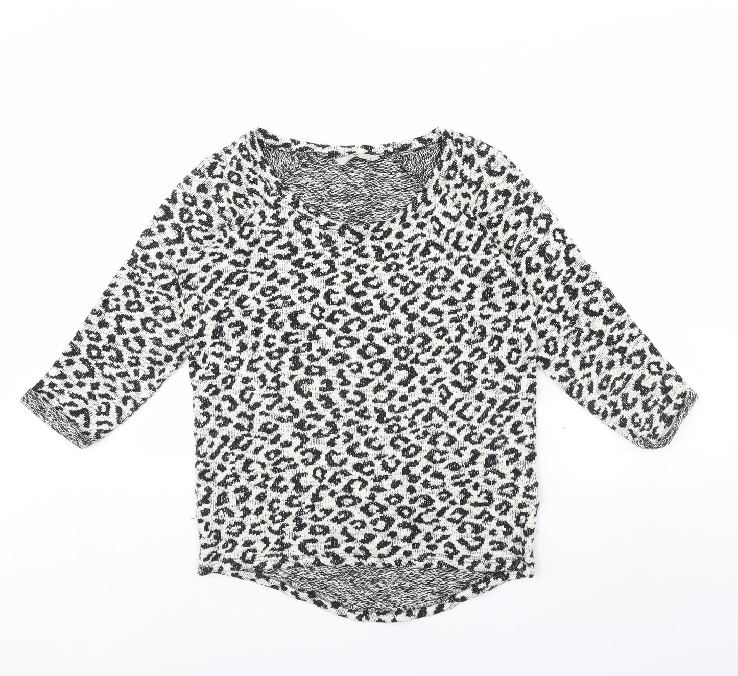TU Womens Grey Animal Print  Pullover Jumper Size 8