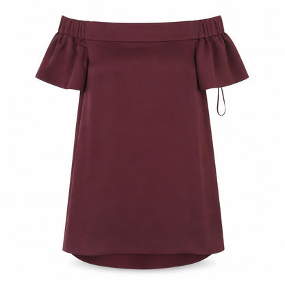 Womens UK Size 6 New Look Purple Basic Blouse