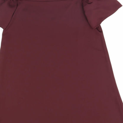 Womens UK Size 6 New Look Purple Basic Blouse