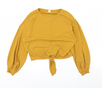 Womens UK Size S H&M Yellow Pullover Jumper