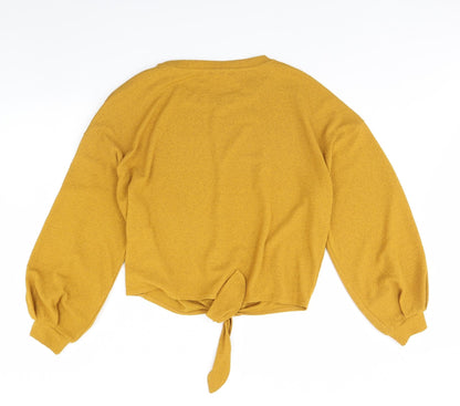 Womens UK Size S H&M Yellow Pullover Jumper