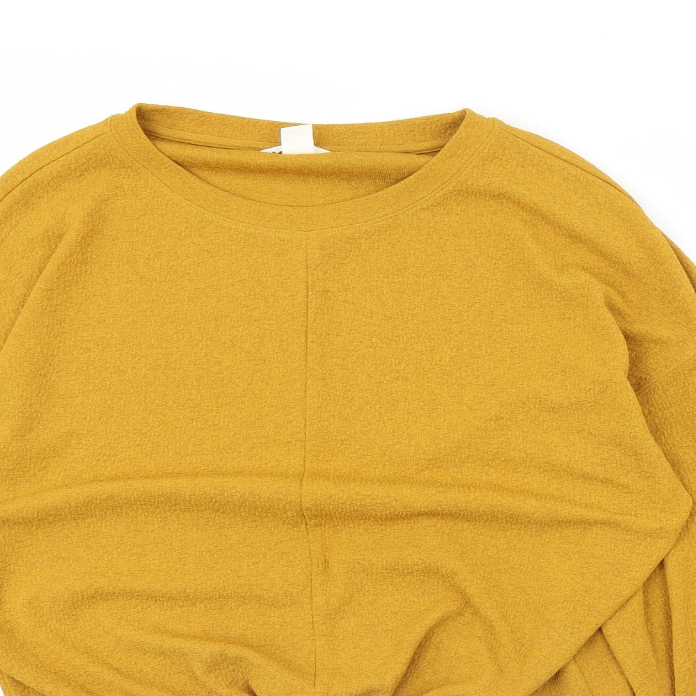 Womens UK Size S H&M Yellow Pullover Jumper