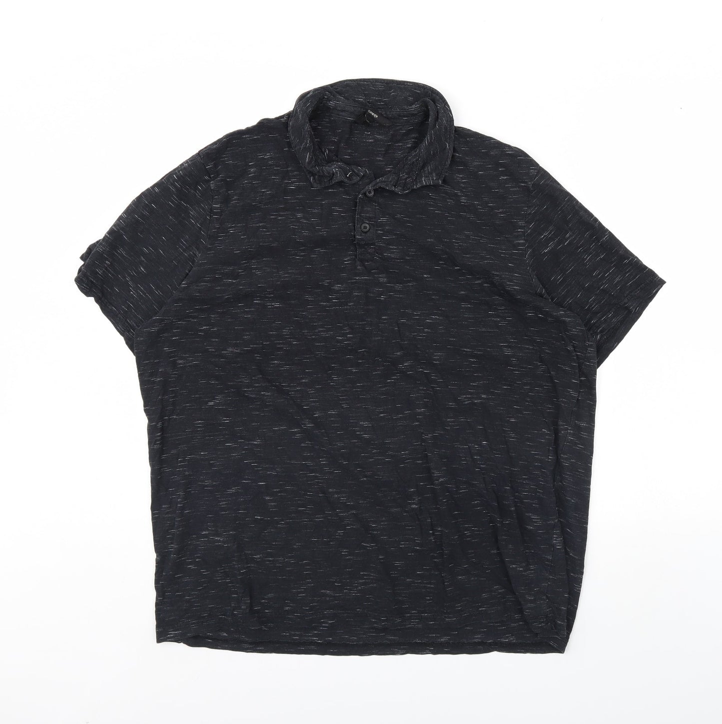 George Mens Black    Polo Size L