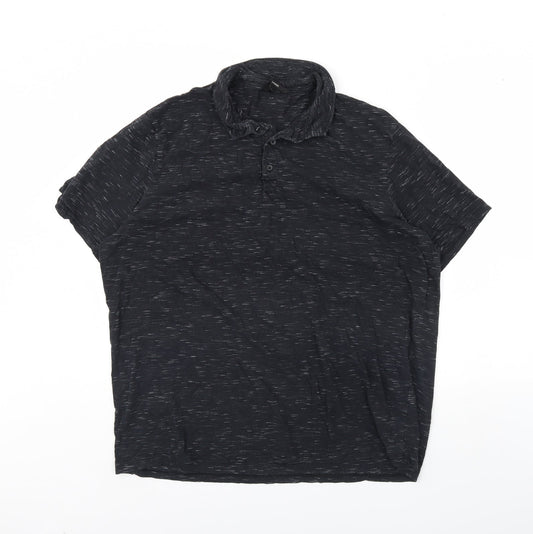 George Mens Black    Polo Size L