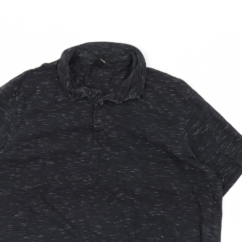 George Mens Black    Polo Size L