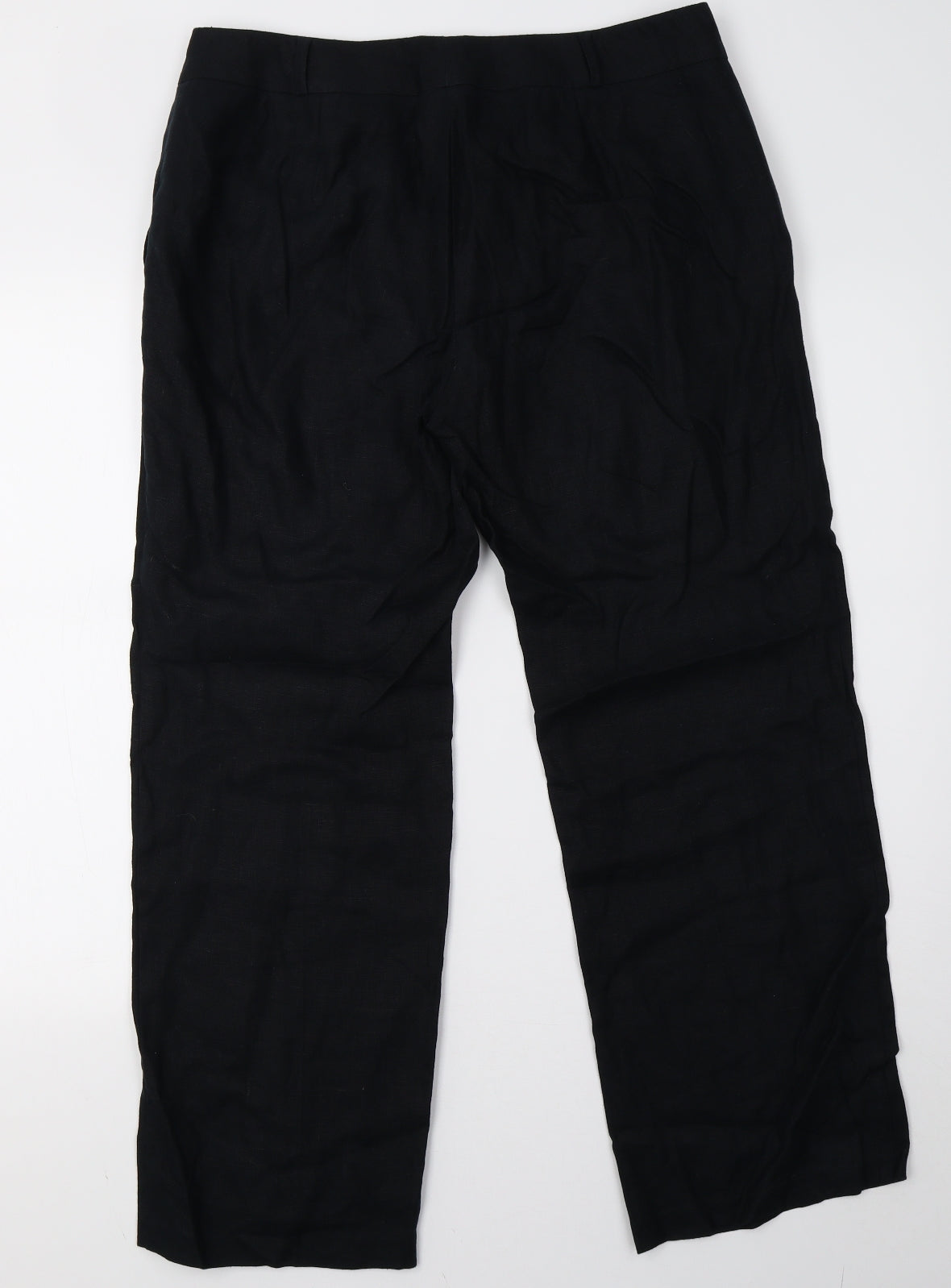 Womens UK Size 14 Marks and Spencer Regular Fit  Black Trousers