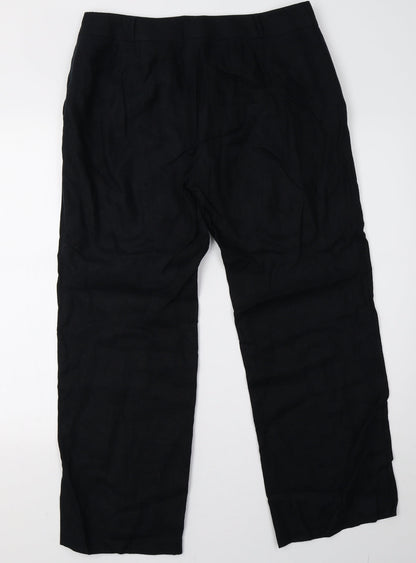 Womens UK Size 14 Marks and Spencer Regular Fit  Black Trousers