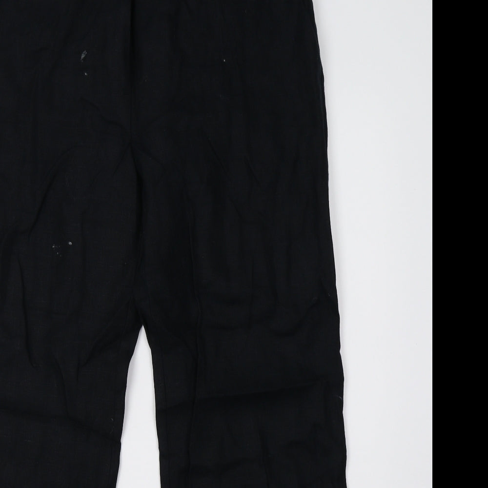 Womens UK Size 14 Marks and Spencer Regular Fit  Black Trousers