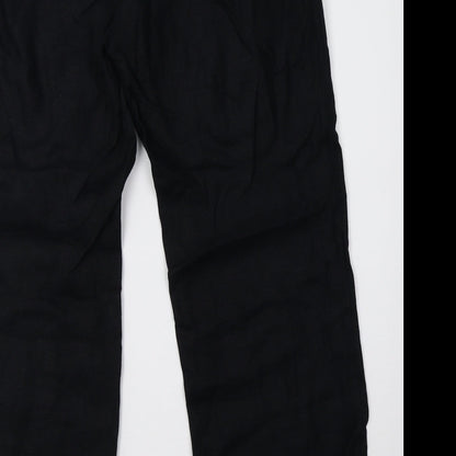 Womens UK Size 14 Marks and Spencer Regular Fit  Black Trousers