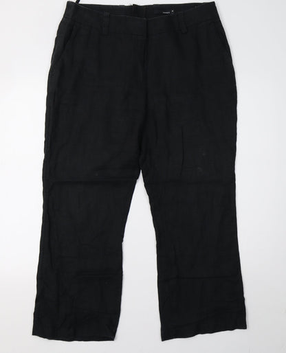 hennes Womens Black   Trousers  Size 18 L28 in