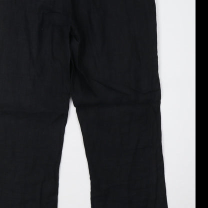 hennes Womens Black   Trousers  Size 18 L28 in