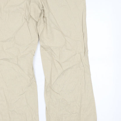 Todays Woman Womens Beige   Trousers  Size 16 L28 in