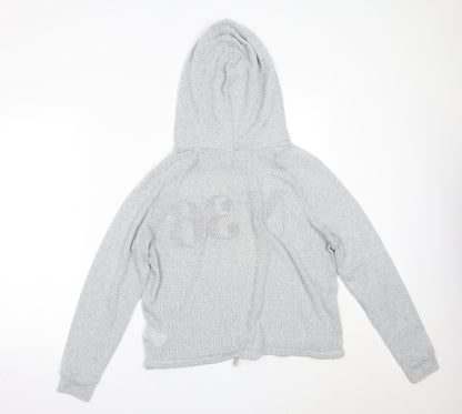H&M Womens Grey   Pullover Hoodie Size M