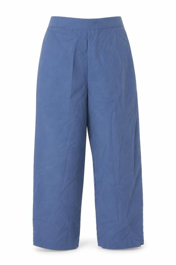 Womens UK Size 14 Preworn Regular Fit  Blue Trousers