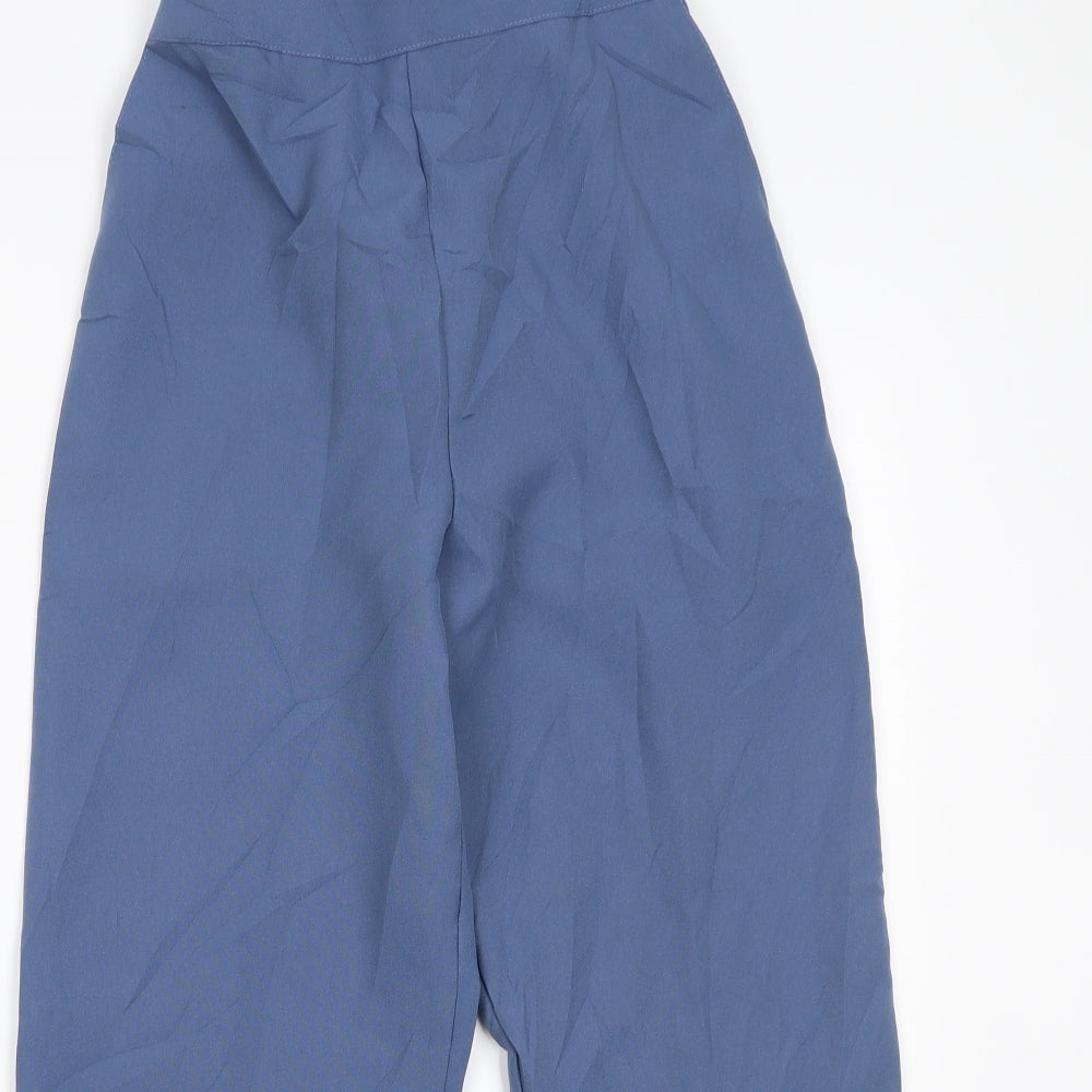 Womens UK Size 14 Preworn Regular Fit  Blue Trousers