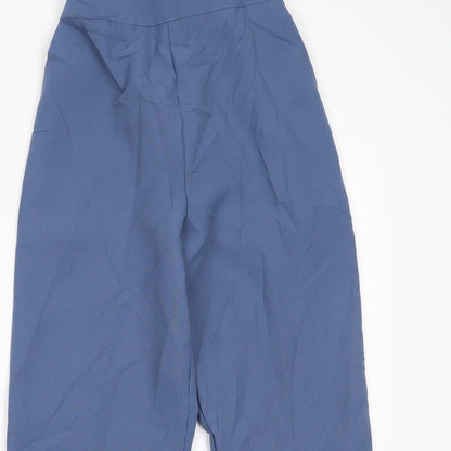 Womens UK Size 14 Preworn Regular Fit  Blue Trousers
