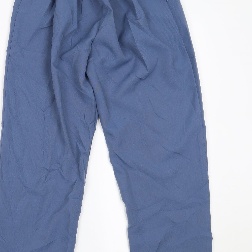 Womens UK Size 14 Preworn Regular Fit  Blue Trousers