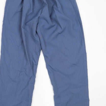 Womens UK Size 14 Preworn Regular Fit  Blue Trousers