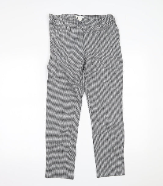 Womens UK Size 10 H&M Regular Fit  Black Trousers
