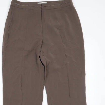 Gerry Weber Womens Brown   Trousers  Size 16 L28 in
