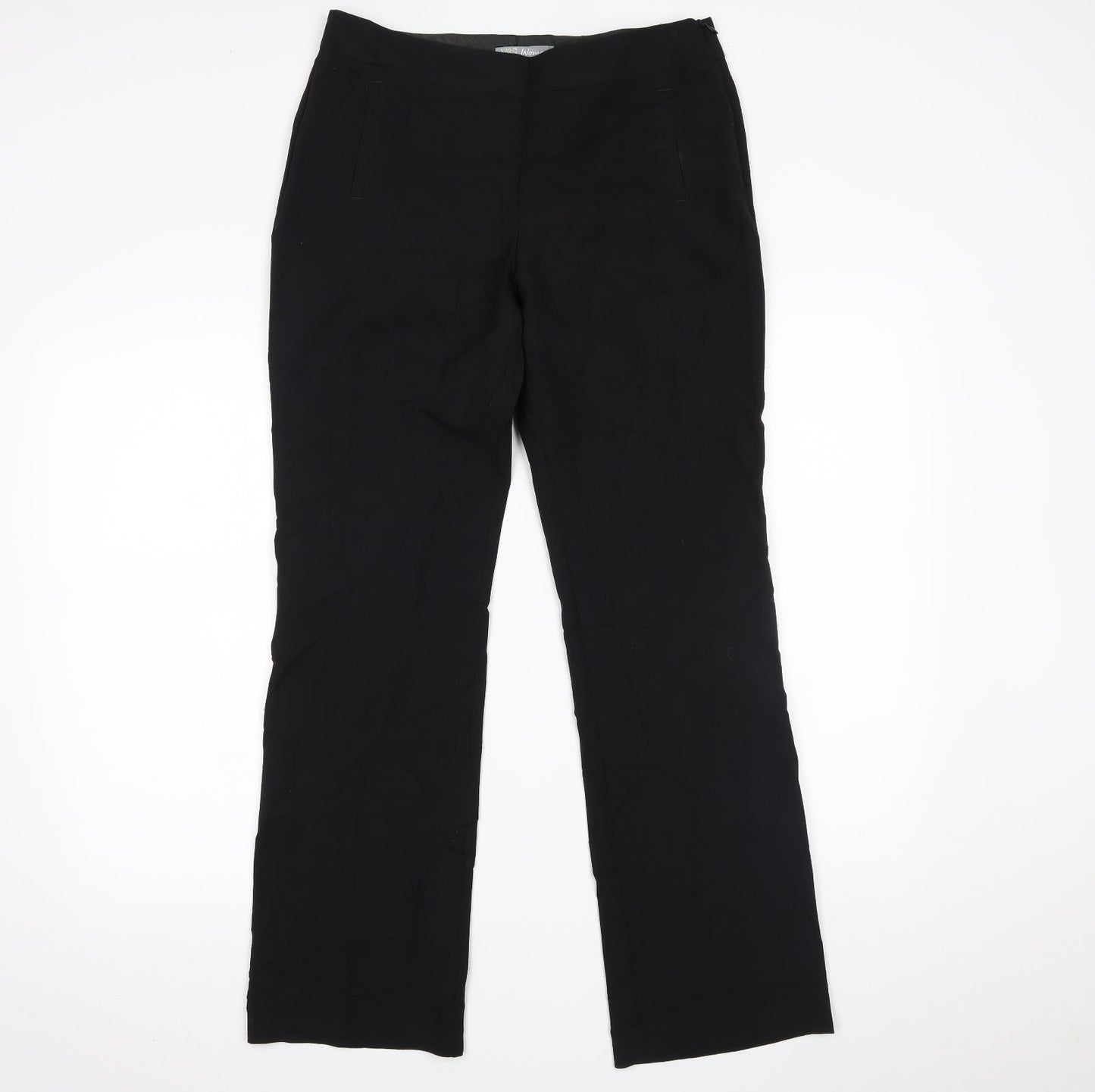 Womens UK Size 10 Marks and Spencer Regular Fit  Black Trousers