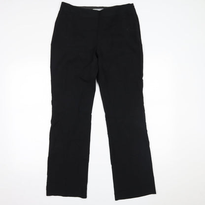 Womens UK Size 10 Marks and Spencer Regular Fit  Black Trousers