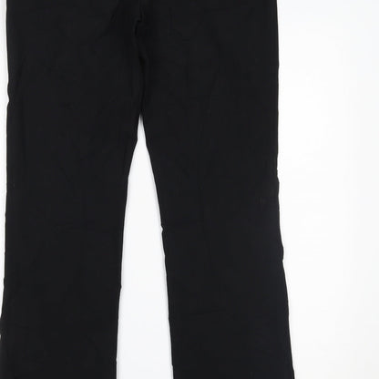 Womens UK Size 10 Marks and Spencer Regular Fit  Black Trousers