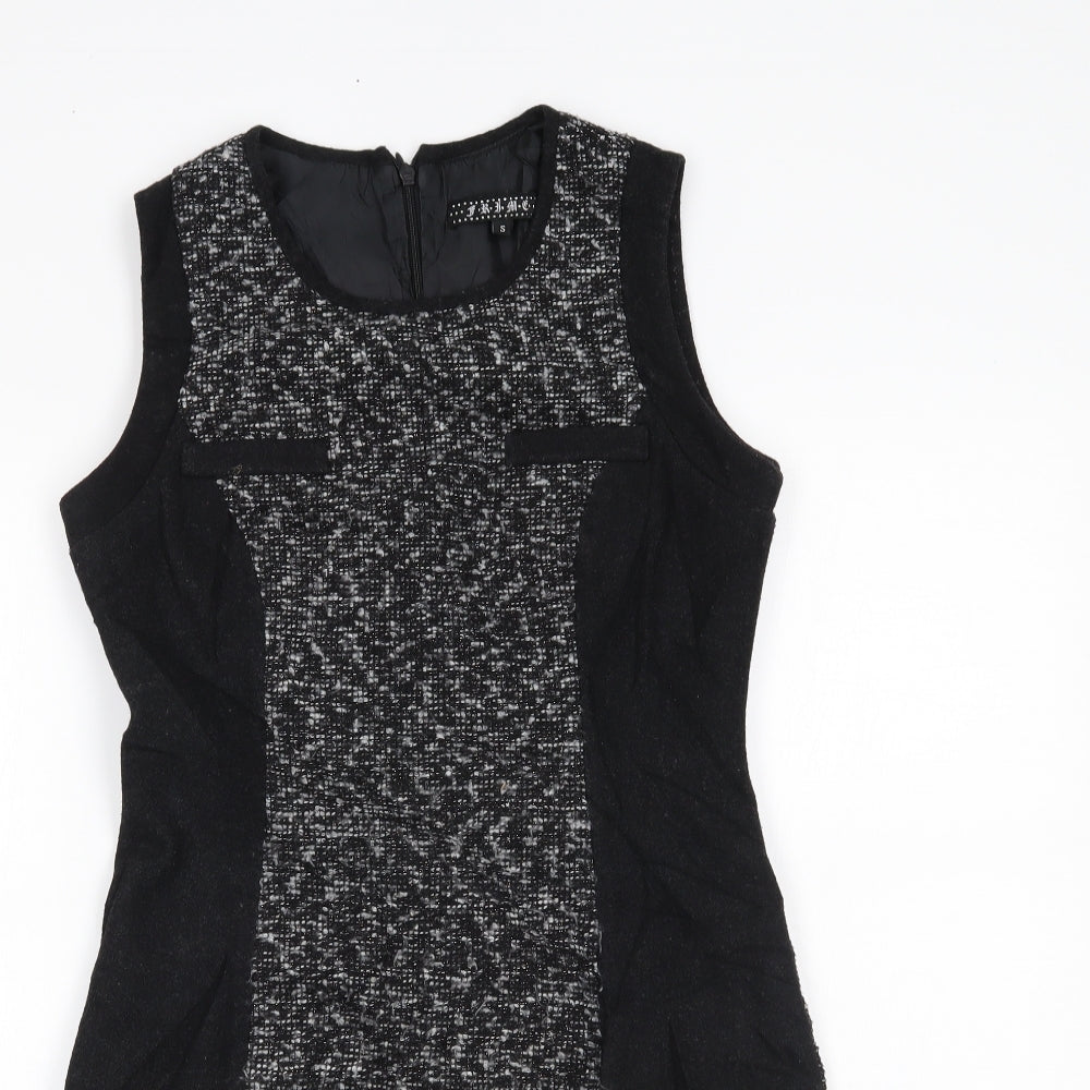 Frime Womens Grey   Pencil Dress  Size S