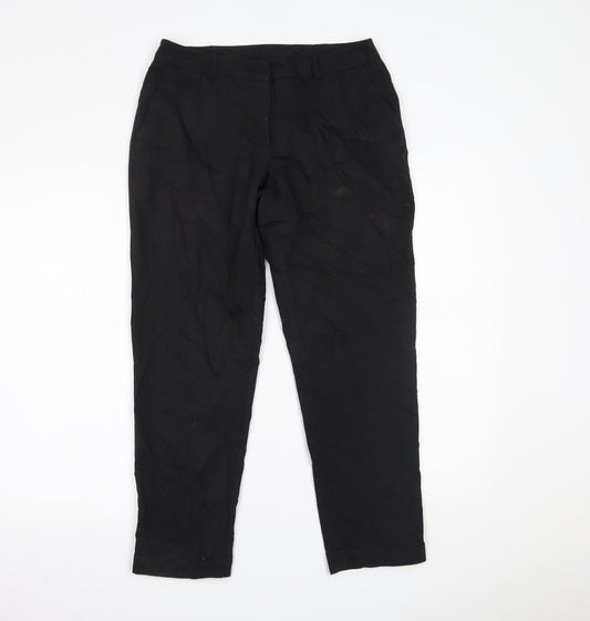 Womens UK Size 10 Dorothy Perkins Regular Fit  Black Trousers