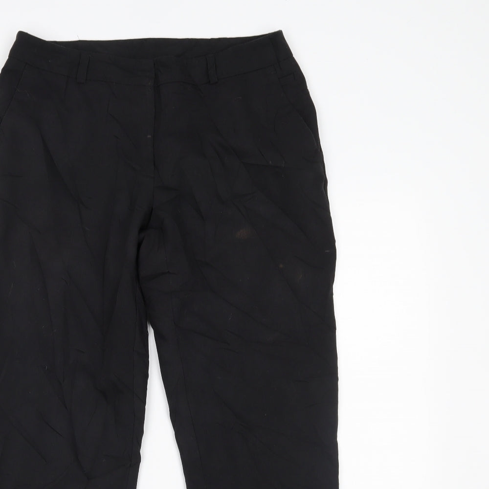 Womens UK Size 10 Dorothy Perkins Regular Fit  Black Trousers