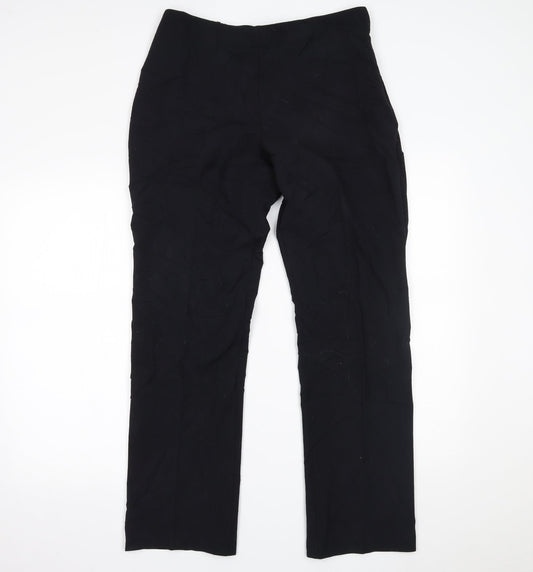 Womens UK Size 12 Marks and Spencer Regular Fit  Black Trousers