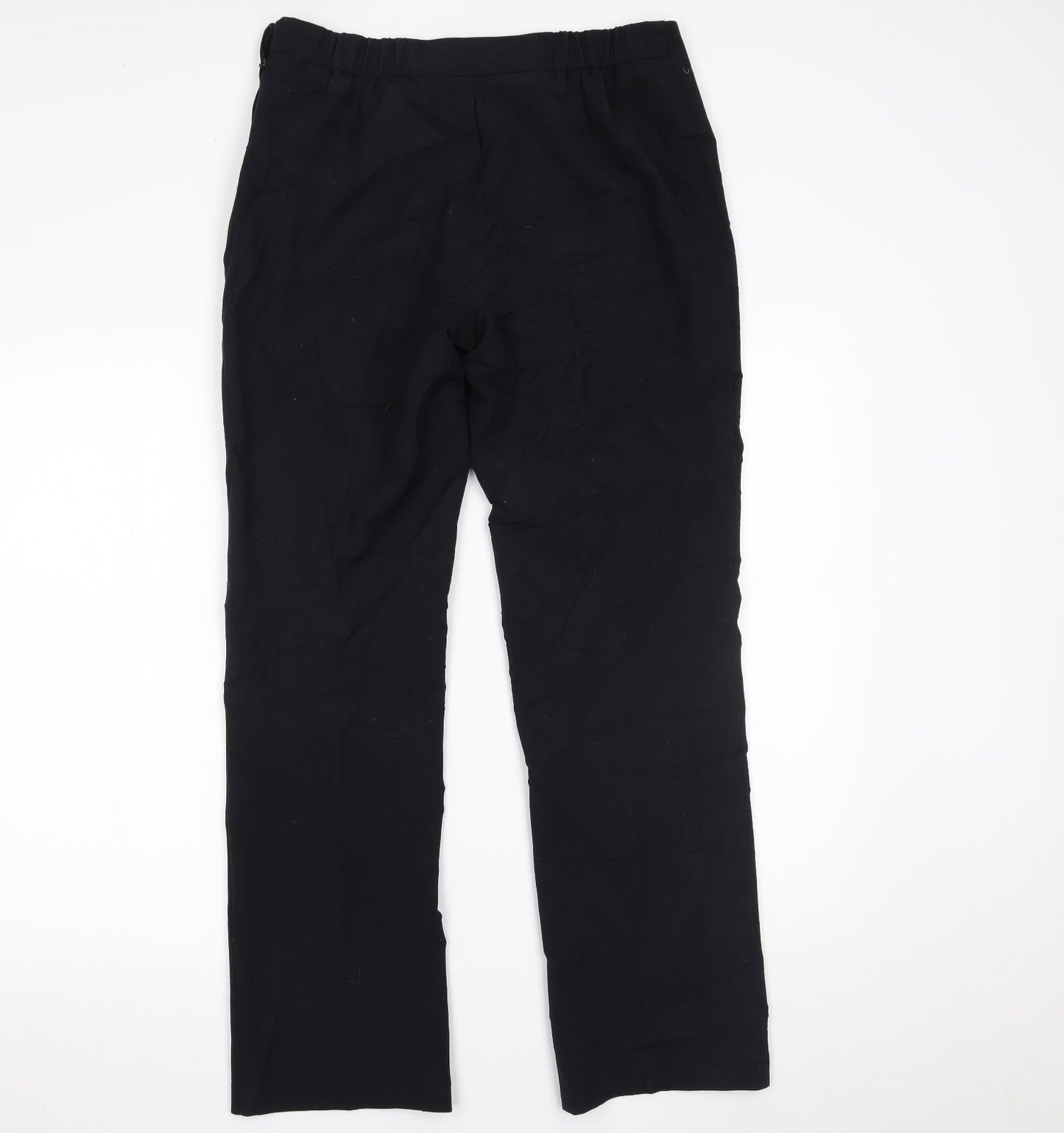 Womens UK Size 12 Marks and Spencer Regular Fit  Black Trousers