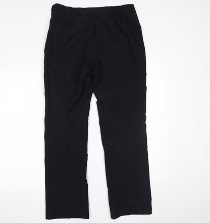 Womens UK Size 12 Marks and Spencer Regular Fit  Black Trousers
