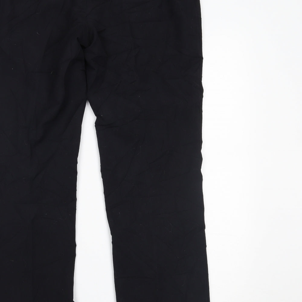 Womens UK Size 12 Marks and Spencer Regular Fit  Black Trousers