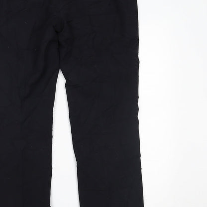 Womens UK Size 12 Marks and Spencer Regular Fit  Black Trousers