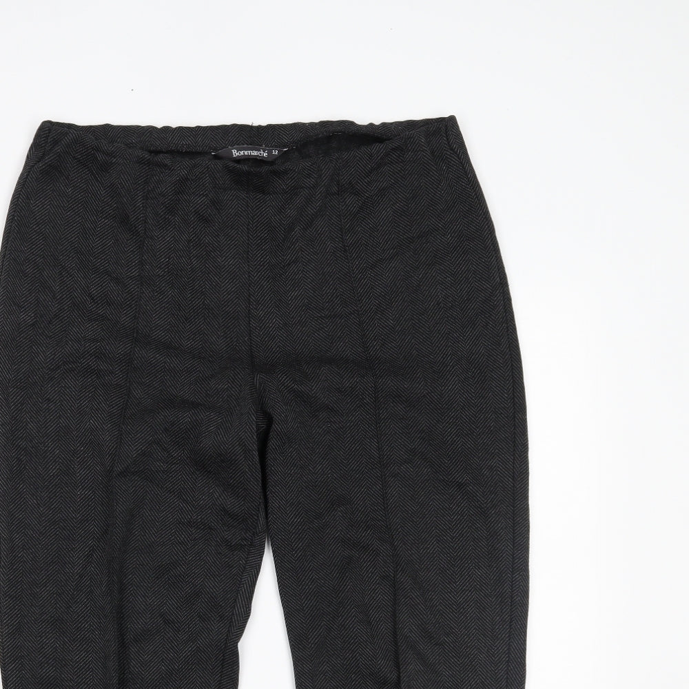 Bonmarché Womens Grey   Trousers  Size 12 L22 in