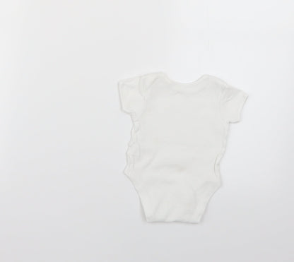 George Baby White   Babygrow One-Piece Size 0-3 Months