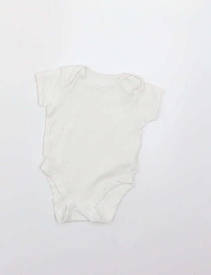 George Baby White   Babygrow One-Piece Size 0-3 Months