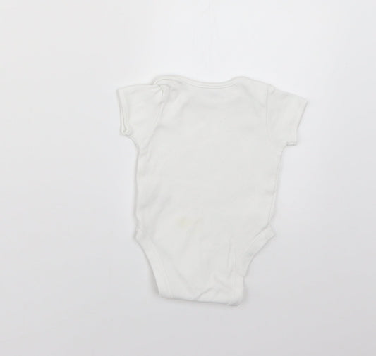 George Baby White   Babygrow One-Piece Size 0-3 Months