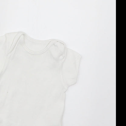 George Baby White   Babygrow One-Piece Size 0-3 Months