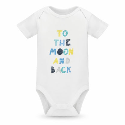 Lily & Dan Baby White Geometric  Babygrow One-Piece Size 6-9 Months