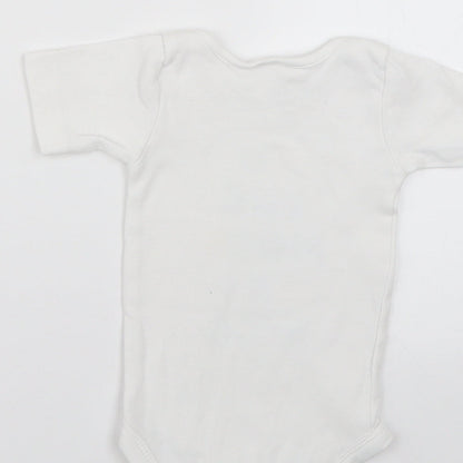 Lily & Dan Baby White Geometric  Babygrow One-Piece Size 6-9 Months