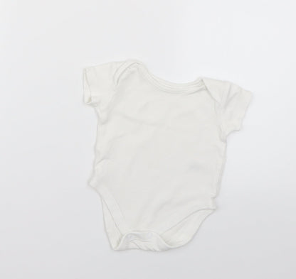 Nutmeg Baby White   Babygrow One-Piece Size 0-3 Months