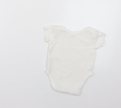 Nutmeg Baby White   Babygrow One-Piece Size 0-3 Months