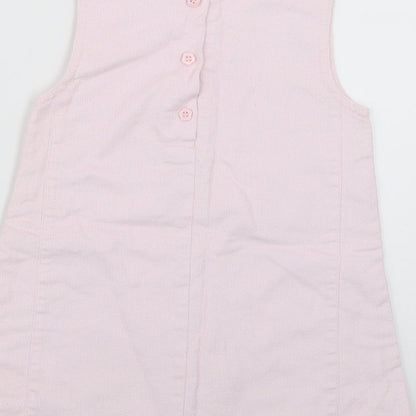 TU Baby Pink Geometric  Jumper Dress  Size 9-12 Months  - Christmas