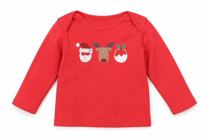 F&F Baby Red Geometric  Basic T-Shirt Size 6-9 Months