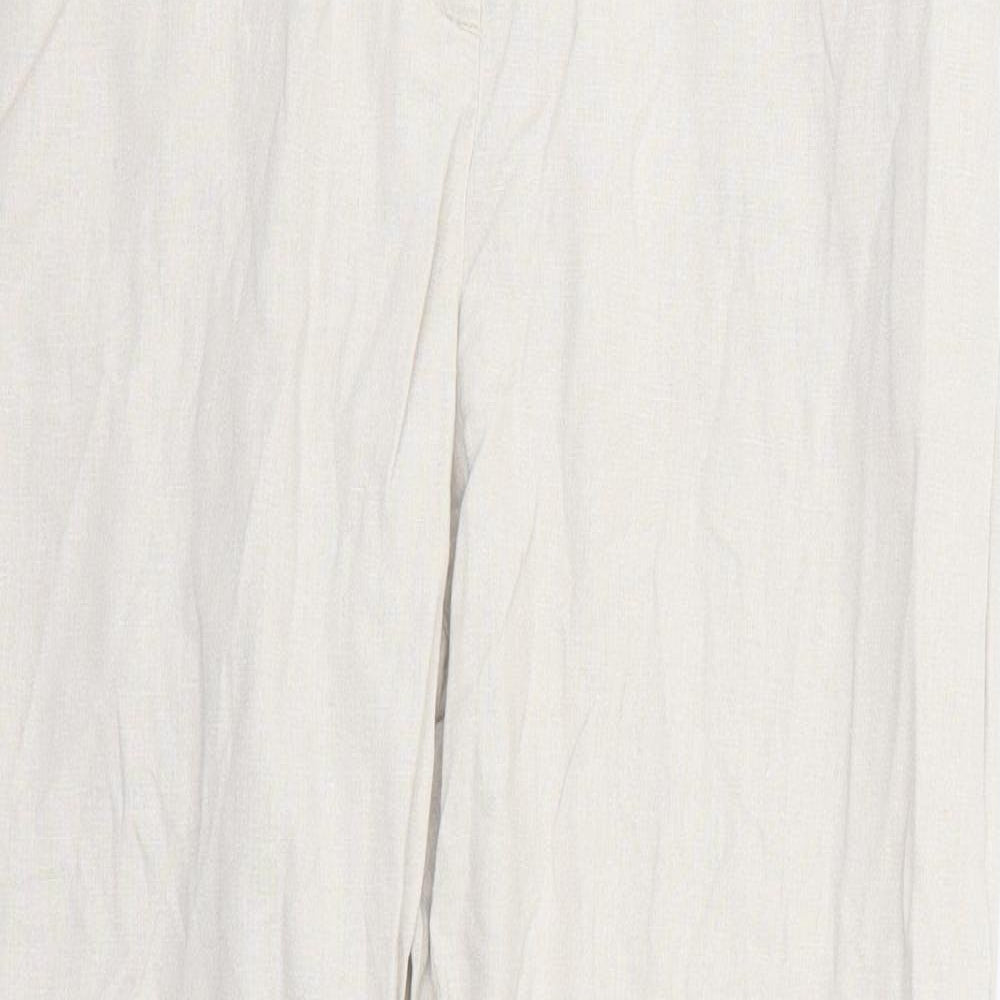 Womens UK Size 14 BHS Regular Fit  Beige Trousers